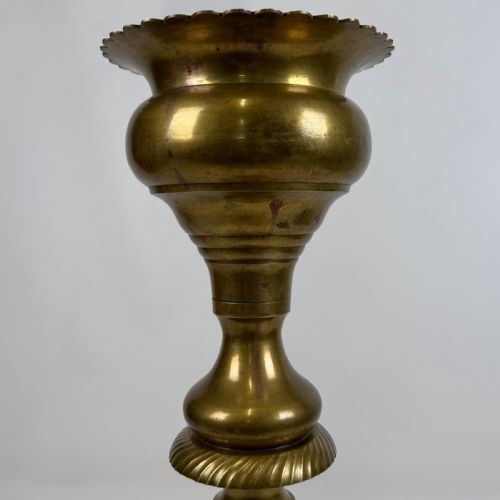 ANTIQUE 19TH CENTURY DECORATIVE BRASS PLANT STAND - ADDITIONAL PHOTO 5