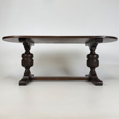 ANTIQUE 20TH CENTURY COFFEE TABLE IN OAK - ADDITIONAL PHOTO 4