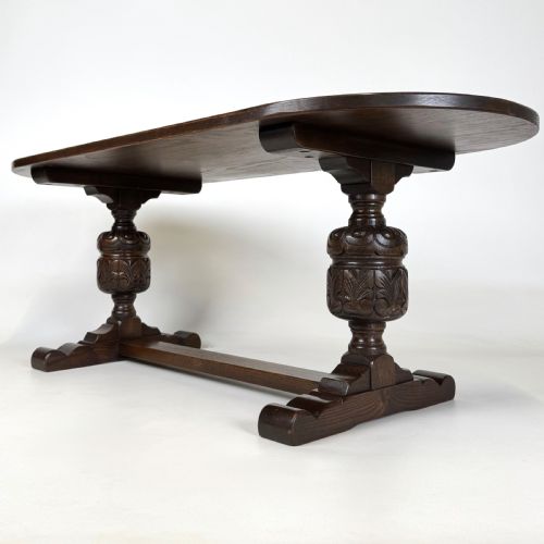 ANTIQUE 20TH CENTURY COFFEE TABLE IN OAK - ADDITIONAL PHOTO 5