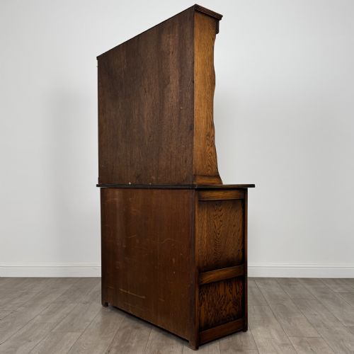 ANTIQUE 20TH CENTURY GOOD QUALITY DRESSER IN OAK - ADDITIONAL PHOTO 6