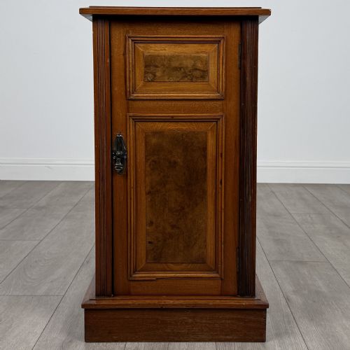 antique 20th century cabinet in burr walnut - CATEGORY: ANTIQUE CUPBOARDS - DATED EDWARDIAN
