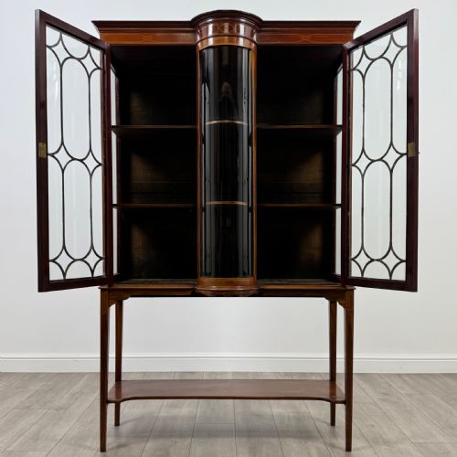 ANTIQUE 20TH CENTURY FINE QUALITY GLAZED DISPLAY CABINET REF AF4416 - ADDITIONAL PHOTO 2
