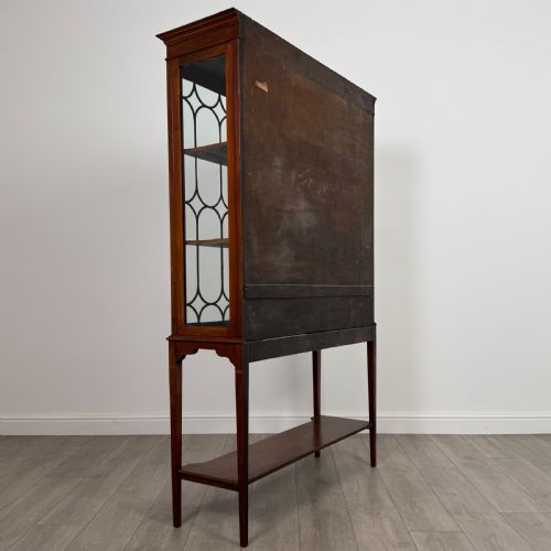 ANTIQUE 20TH CENTURY FINE QUALITY GLAZED DISPLAY CABINET REF AF4416 - ADDITIONAL PHOTO 5