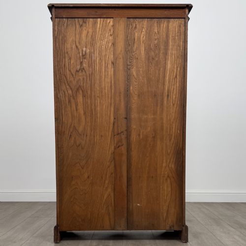 ANTIQUE 20TH CENTURY GOOD QUALITY DISPLAY CABINET IN OAK - ADDITIONAL PHOTO 6
