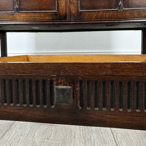 ANTIQUE 20TH CENTURY BARLEY TWIST SIDEBOARD IN OAK - ADDITIONAL PHOTO 11