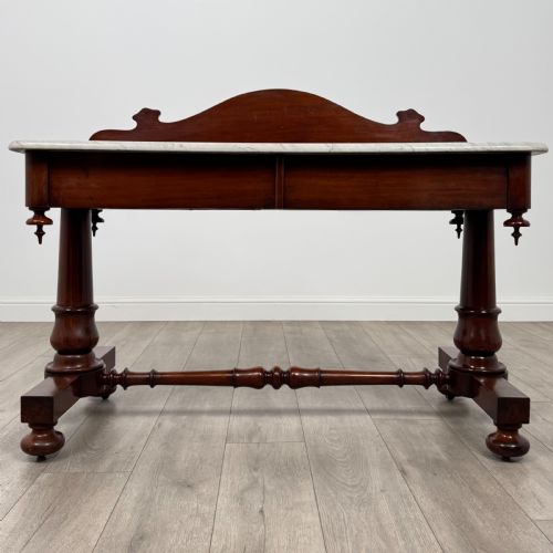 antique 19th century fine quality marble top washstand - CATEGORY: ANTIQUE FURNITURE - DATED VICTORIAN