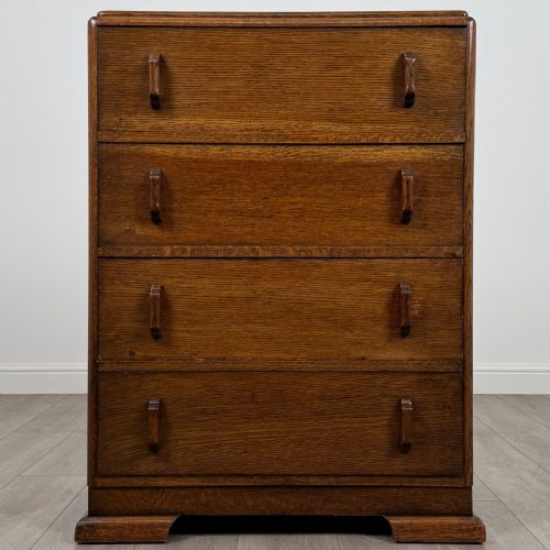 antique 20th century chest of drawers in oak - CATEGORY: ANTIQUE CHEST OF DRAWERS - DATED EDWARDIAN