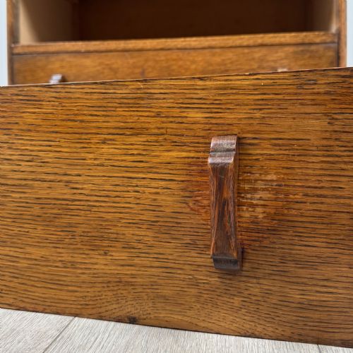 ANTIQUE 20TH CENTURY CHEST OF DRAWERS IN OAK - ADDITIONAL PHOTO 10