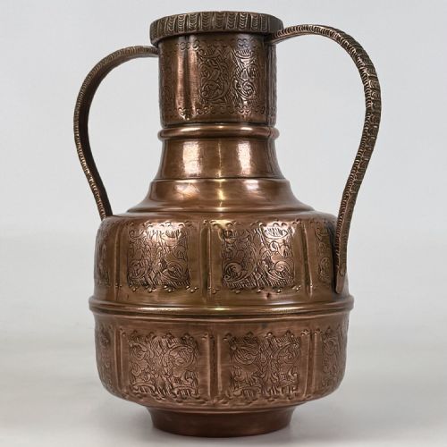 antique 19th century decorative copper jug - CATEGORY: ANTIQUE METAL - DATED VICTORIAN