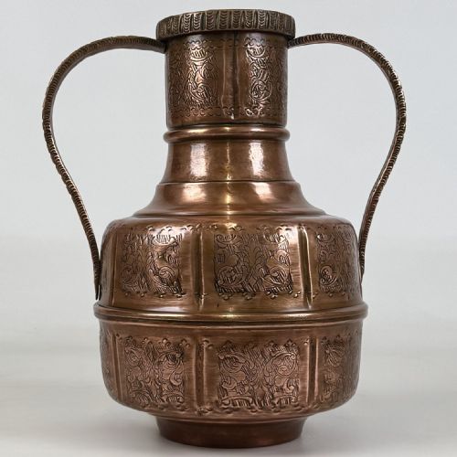 ANTIQUE 19TH CENTURY DECORATIVE COPPER JUG - ADDITIONAL PHOTO 7