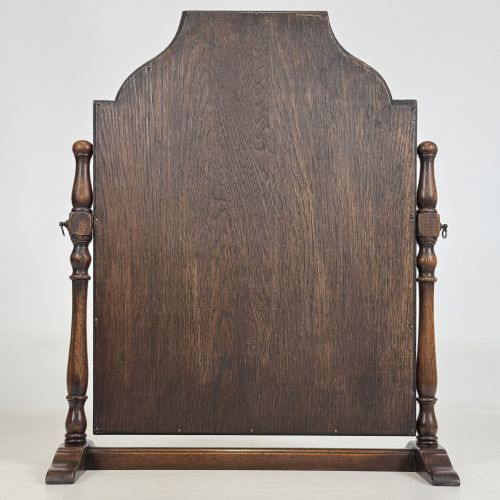 ANTIQUE 20TH CENTURY GOOD QUALITY DRESSING MIRROR IN OAK - ADDITIONAL PHOTO 6