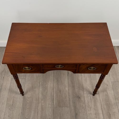 ANTIQUE 19TH CENTURY WRITING TABLE IN MAHOGANY - ADDITIONAL PHOTO 8
