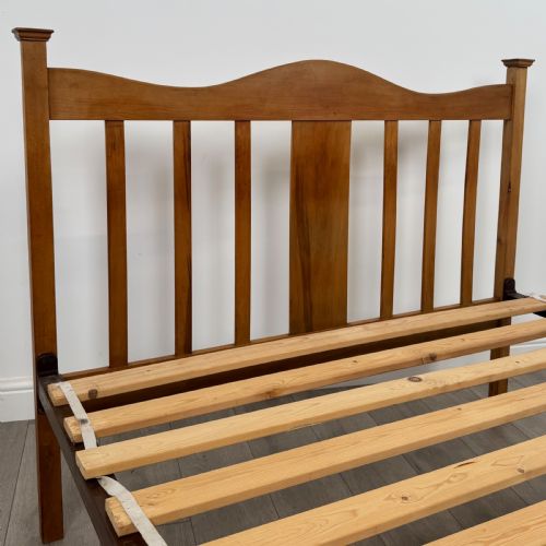 ANTIQUE 20TH CENTURY DOUBLE BED IN WALNUT - ADDITIONAL PHOTO 9