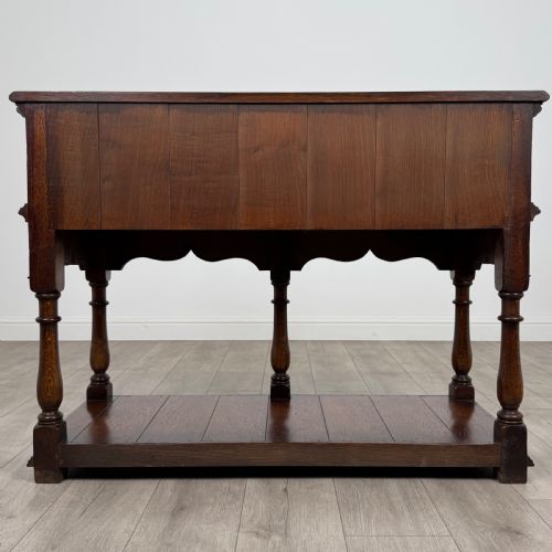 ANTIQUE 20TH CENTURY FINE QUALITY DRESSER BASE IN OAK - ADDITIONAL PHOTO 4