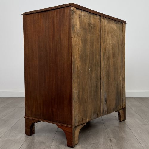 ANTIQUE 19TH CENTURY GOOD QUALITY MAHOGANY CHEST OF DRAWERS - ADDITIONAL PHOTO 4
