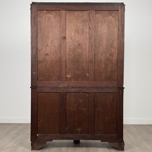 ANTIQUE 20TH CENTURY FINE QUALITY DISPLAY CABINET IN OAK - ADDITIONAL PHOTO 6