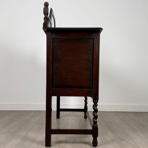ANTIQUE 20TH CENTURY BARLEY TWIST SIDEBOARD IN OAK - ADDITIONAL PHOTO 8