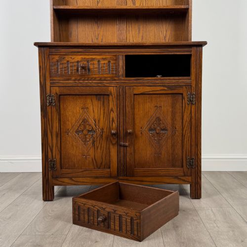 ANTIQUE 20TH CENTURY GOOD QUALITY DRESSER IN OAK - ADDITIONAL PHOTO 10