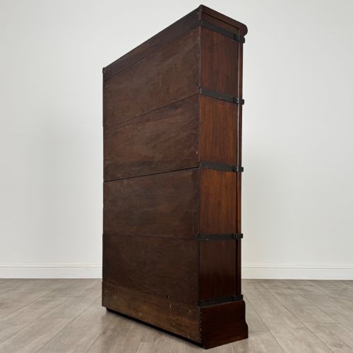ANTIQUE 20TH CENTURY 4TIER BOOKCASE BY GLOBE WERNICKE - ADDITIONAL PHOTO 6