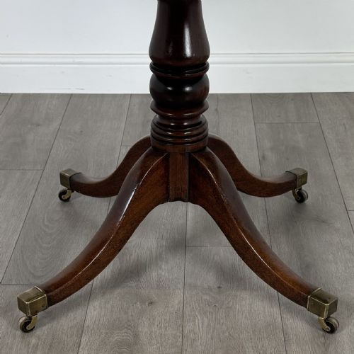 ANTIQUE 18TH CENTURY TILT TOP BREAKFAST TABLE IN MAHOGANY - ADDITIONAL PHOTO 4