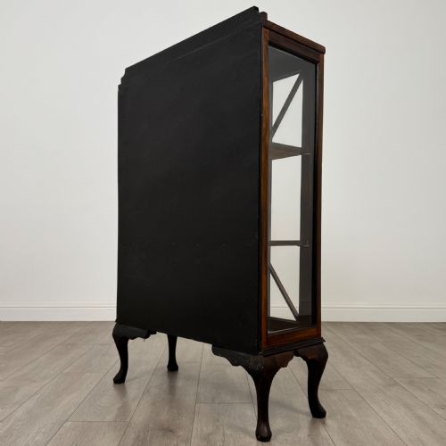 ANTIQUE 20TH CENTURY DISPLAY CABINET IN MAHOGANY - ADDITIONAL PHOTO 7