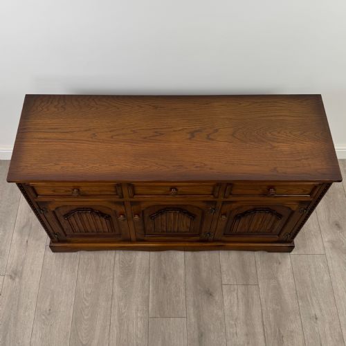 ANTIQUE 20TH CENTURY GOOD QUALITY SIDEBOARD IN OAK - ADDITIONAL PHOTO 9