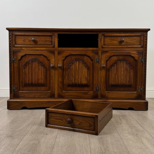 ANTIQUE 20TH CENTURY GOOD QUALITY SIDEBOARD IN OAK - ADDITIONAL PHOTO 10