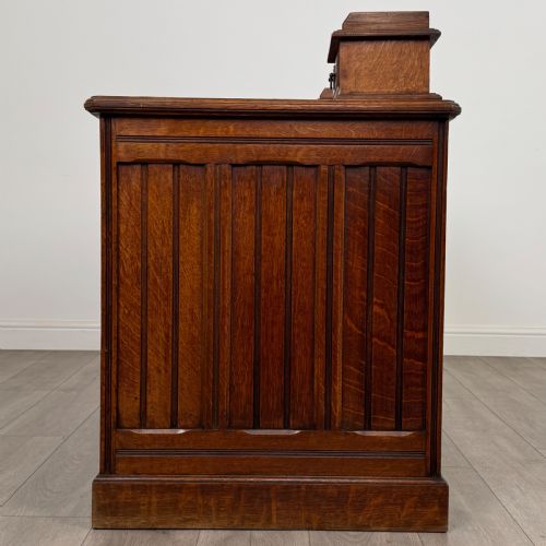 ANTIQUE 20TH CENTURY FINE QUALITY DESK IN OAK - ADDITIONAL PHOTO 3