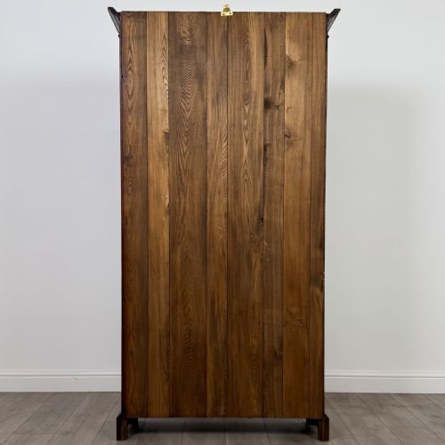 ANTIQUE 20TH CENTURY GOOD QUALITY OPEN BOOKCASE IN OAK - ADDITIONAL PHOTO 5