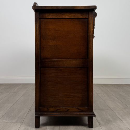 ANTIQUE 20TH CENTURY GOOD QUALITY SIDEBOARD IN OAK - ADDITIONAL PHOTO 7
