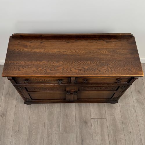 ANTIQUE 20TH CENTURY GOOD QUALITY SIDEBOARD IN OAK - ADDITIONAL PHOTO 9