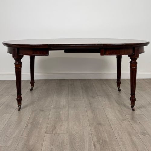 ANTIQUE 19TH CENTURY REGENCY DINING TABLE IN MAHOGANY - ADDITIONAL PHOTO 1