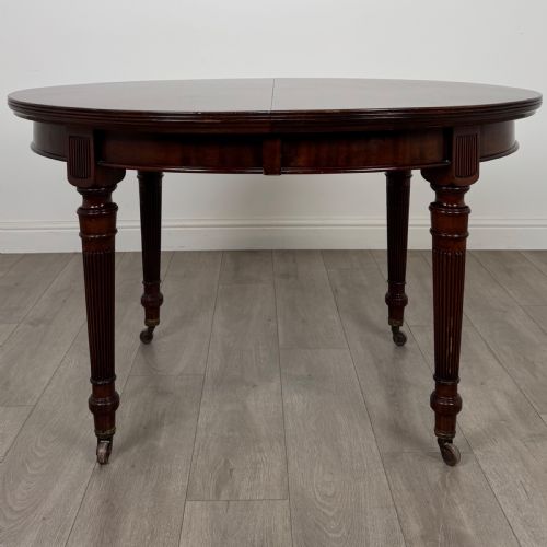 ANTIQUE 19TH CENTURY REGENCY DINING TABLE IN MAHOGANY - ADDITIONAL PHOTO 3