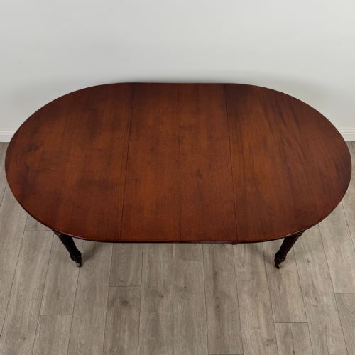 ANTIQUE 19TH CENTURY REGENCY DINING TABLE IN MAHOGANY - ADDITIONAL PHOTO 6
