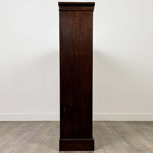 ANTIQUE 20TH CENTURY GOOD QUALITY OPEN BOOKCASE IN OAK - ADDITIONAL PHOTO 7