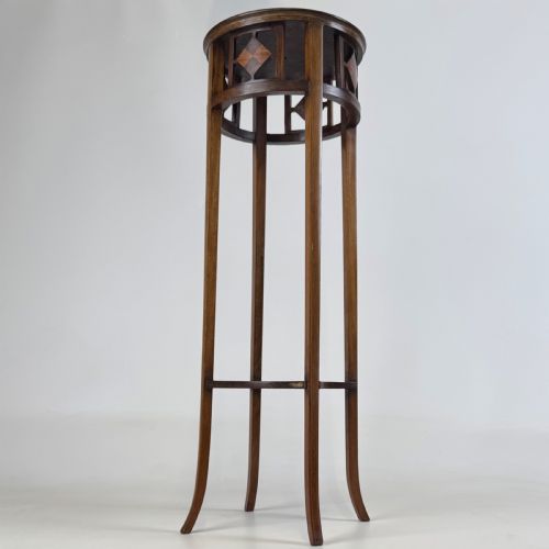 antique 20th century decorative plant stand in mahogany - CATEGORY: ANTIQUE FURNITURE - DATED EDWARDIAN