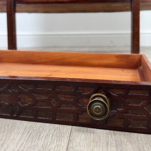 ANTIQUE 20TH CENTURY BOW FRONT CABINET IN MAHOGANY - ADDITIONAL PHOTO 11