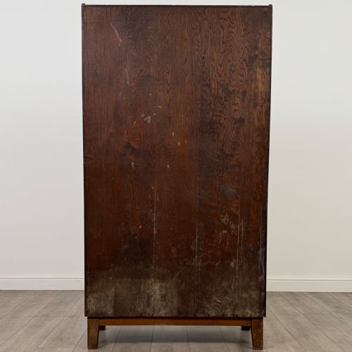 ANTIQUE 20TH CENTURY GLAZED DISPLAY CABINET IN OAK - ADDITIONAL PHOTO 6