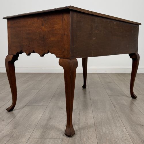 ANTIQUE 18TH CENTURY FINE QUALITY WRITING TABLE IN OAK - ADDITIONAL PHOTO 3