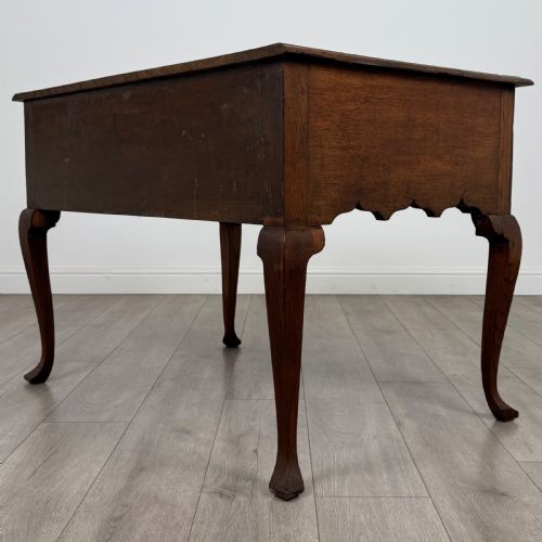 ANTIQUE 18TH CENTURY FINE QUALITY WRITING TABLE IN OAK - ADDITIONAL PHOTO 5