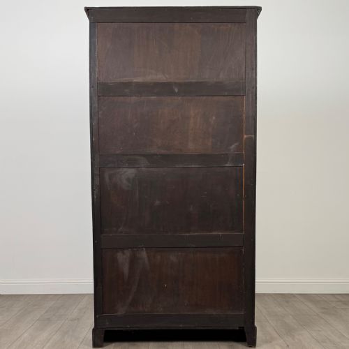 ANTIQUE 20TH CENTURY PAIR OF TALL BOOKCASES IN OAK - ADDITIONAL PHOTO 5