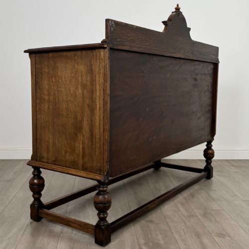 ANTIQUE 20TH CENTURY GOOD QUALITY SIDEBOARD IN GOLDEN OAK - ADDITIONAL PHOTO 4