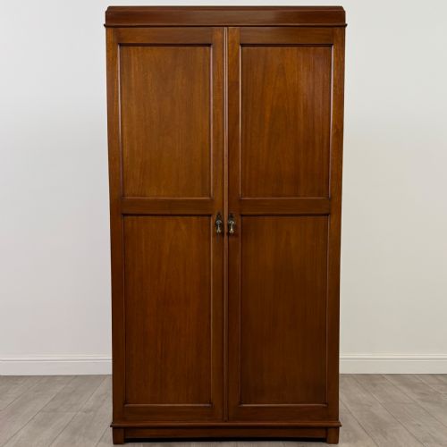 antique 20th century fine quality fitted wardrobe in mahogany - CATEGORY: ANTIQUE WARDROBES - DATED EDWARDIAN