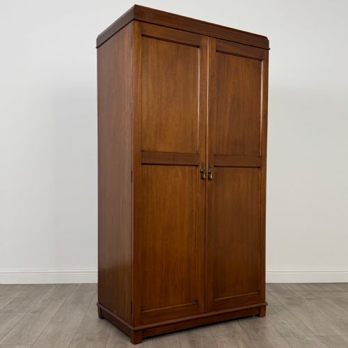 ANTIQUE 20TH CENTURY FINE QUALITY FITTED WARDROBE IN MAHOGANY - ADDITIONAL PHOTO 8