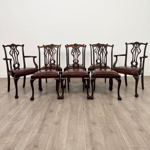 antique 19th century fine quality set of 8 dining chairs - CATEGORY: ANTIQUE CHAIRS - DATED VICTORIAN