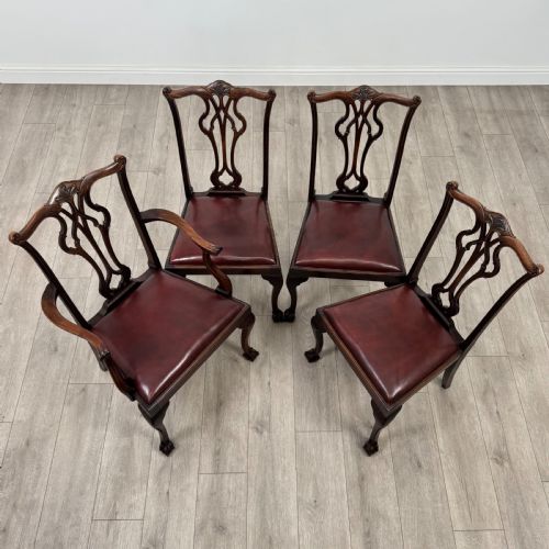 ANTIQUE 19TH CENTURY FINE QUALITY SET OF 8 DINING CHAIRS - ADDITIONAL PHOTO 8