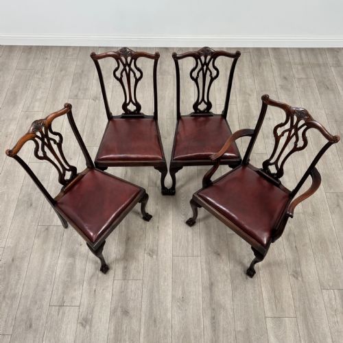 ANTIQUE 19TH CENTURY FINE QUALITY SET OF 8 DINING CHAIRS - ADDITIONAL PHOTO 9
