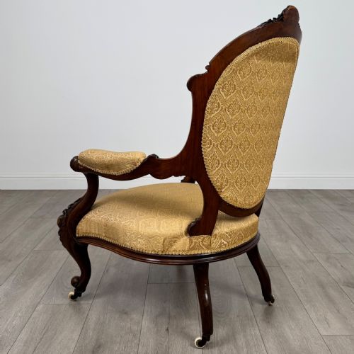 ANTIQUE 19TH CENTURY FINE QUALITY ARMCHAIR IN MAHOGANY - ADDITIONAL PHOTO 4