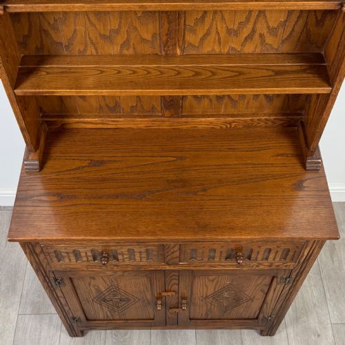 ANTIQUE 20TH CENTURY GOOD QUALITY DRESSER IN OAK - ADDITIONAL PHOTO 9