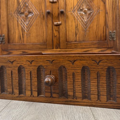 ANTIQUE 20TH CENTURY GOOD QUALITY DRESSER IN OAK - ADDITIONAL PHOTO 11